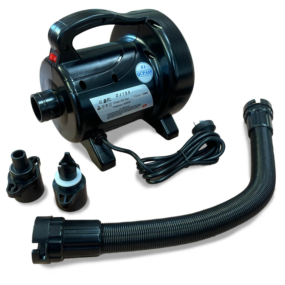 1200W Air Blower side view for inflatable screens and small inflatables