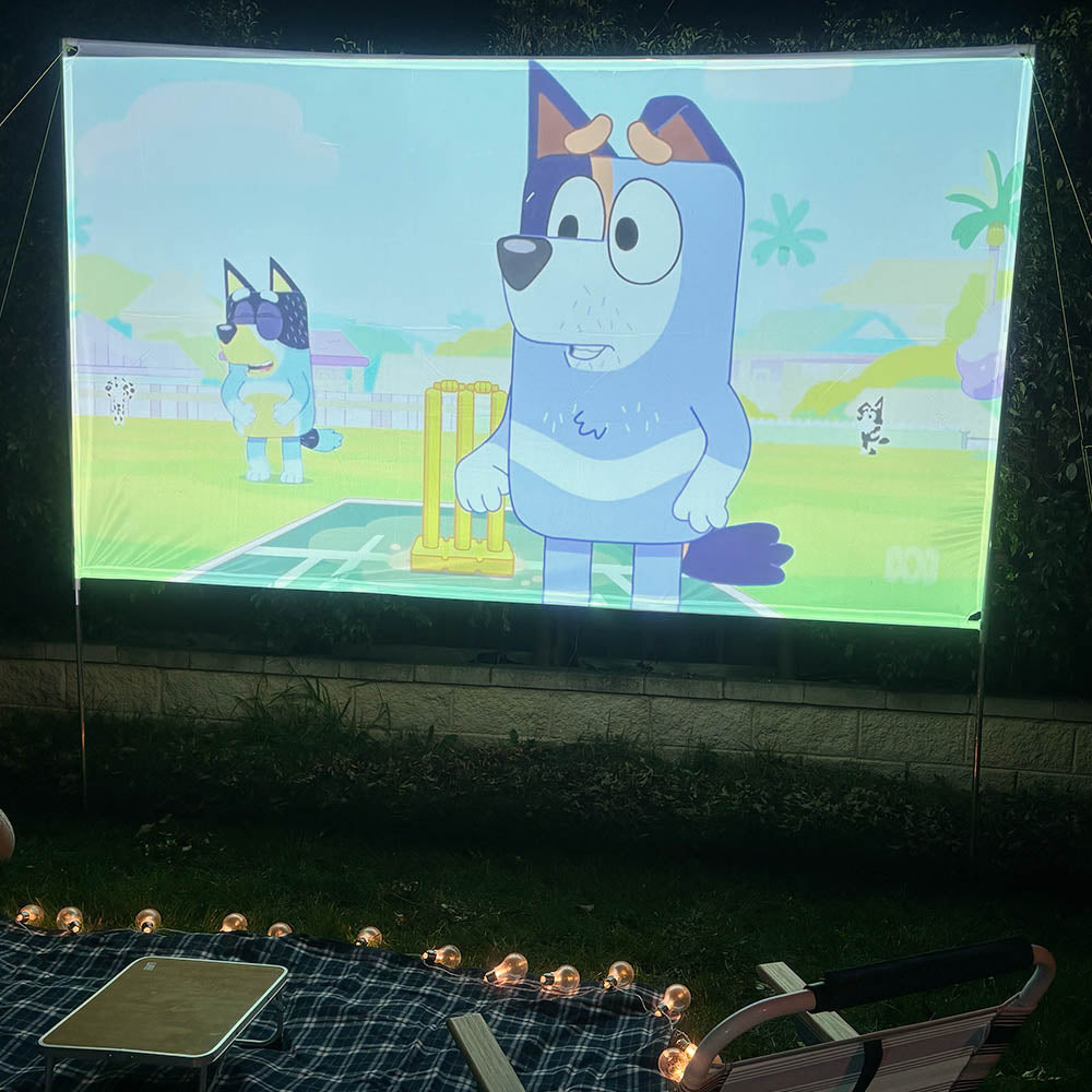 120 inch Backyard Lite Cinema PRO Package outdoor movie screen frame
