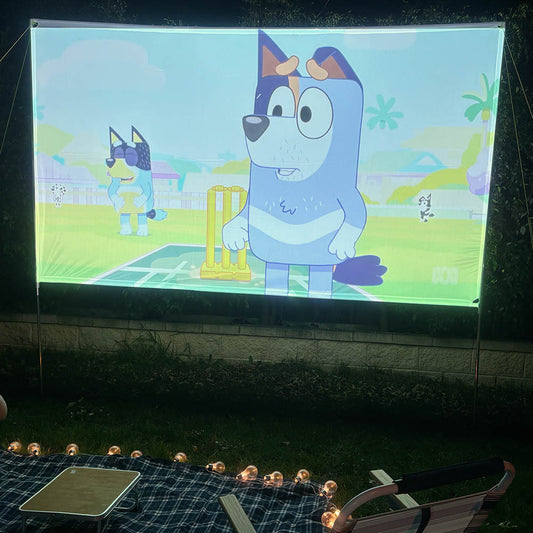 120 inch Backyard Lite Cinema PRO Package outdoor movie screen frame