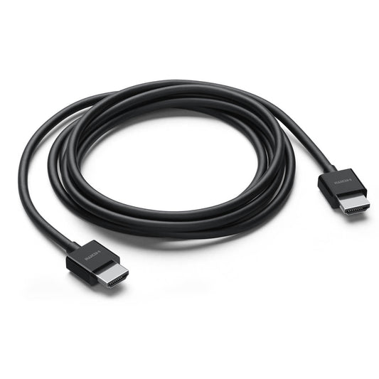 HDMI 2m cable with standard connectors on white background