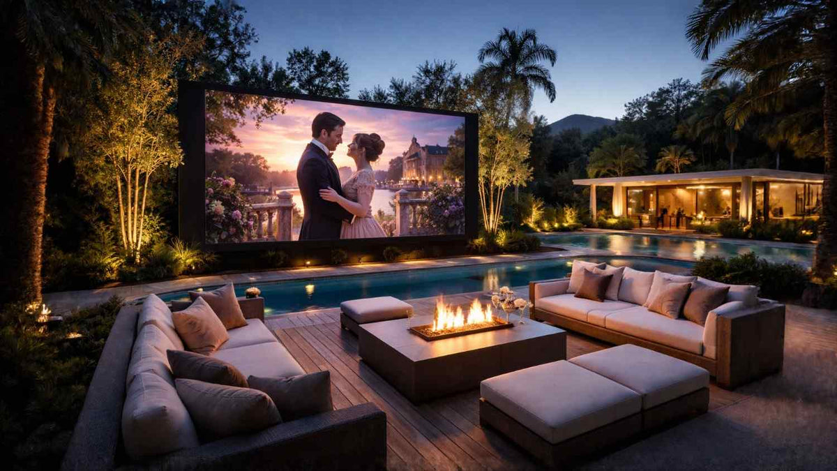 Banner led luxury home